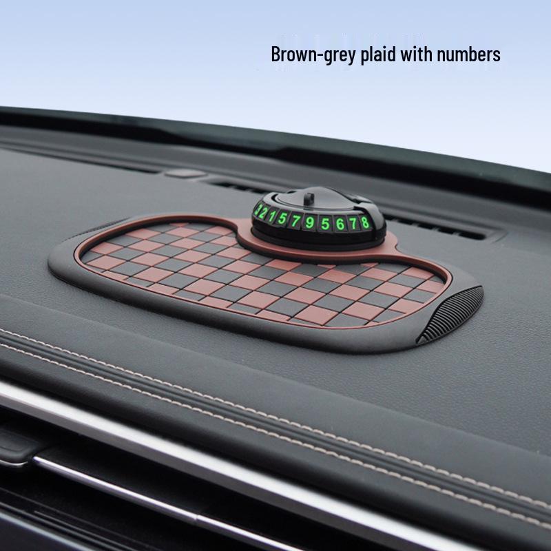 Multifunctional Anti-slip Pad & Mobile Holder with Parking Number Plate