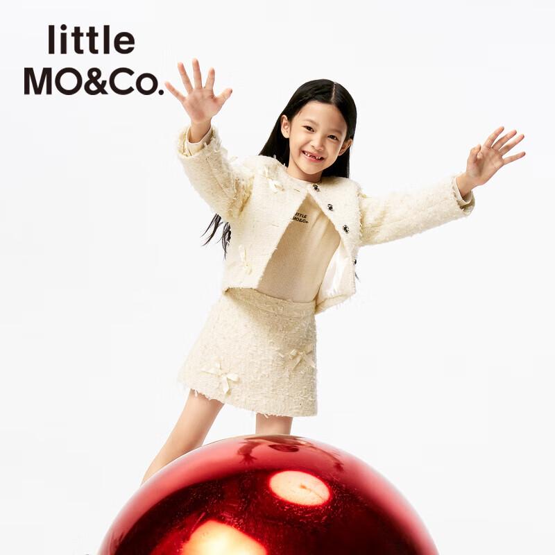 Little MO&Co. Girls' British Style Bow Short Jacket