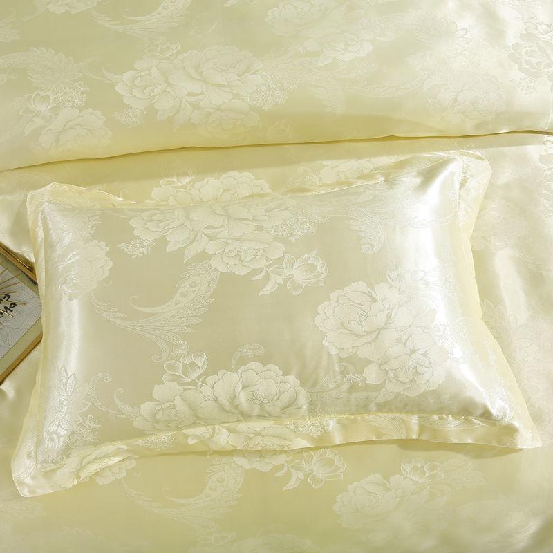 2PCS Europejski styl luksusowe żakardowe koperty poszewki na poduszki 48x74cm Poszewka na poduszkę dla dorosłych Poszewka na poduszkę dekoracyjna satynowa poszewka na poduszkę