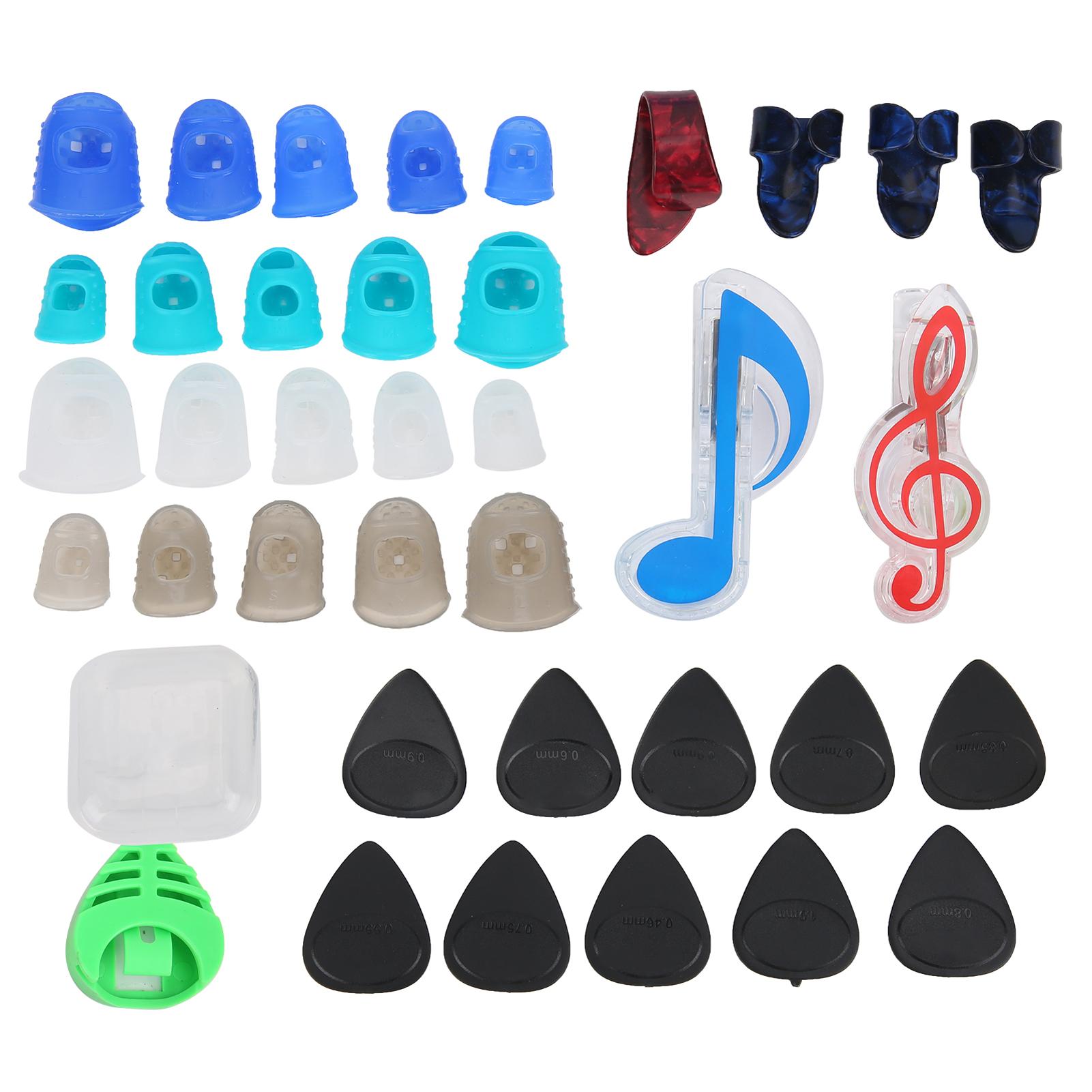 

Набор защиты пальцев для гитары, выбор музыкального зажима для страниц, аксессуар для инструмента для баса BanjoM02227