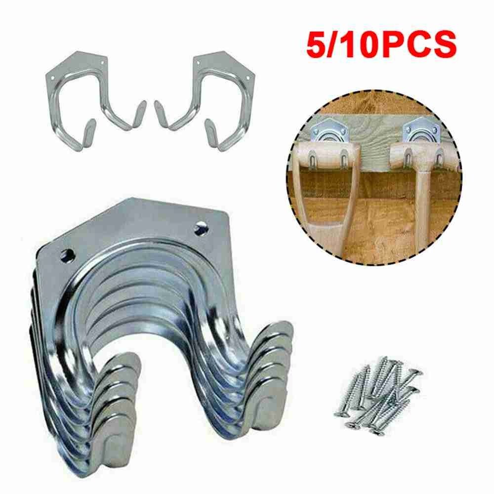 Duty Organizer Rack Garage Storage Hooks Shed Tool Tidy Hanger Wall Mounted Holder Hanging Bracket