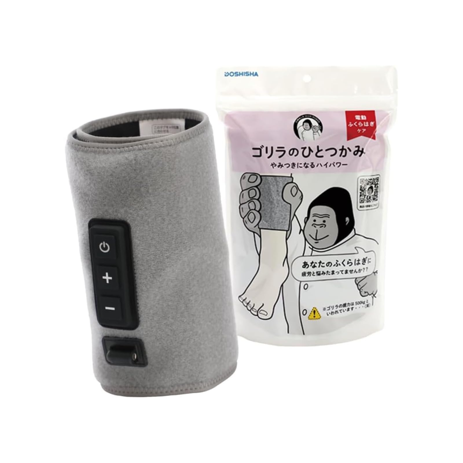 

on Gatsuchiri Hitotsu Kami Dou Shisha Calf Care Single Leg Type High Power Leg Care 1 piece free [Introduced Monday] Gorilla s [Gray] сірий колір