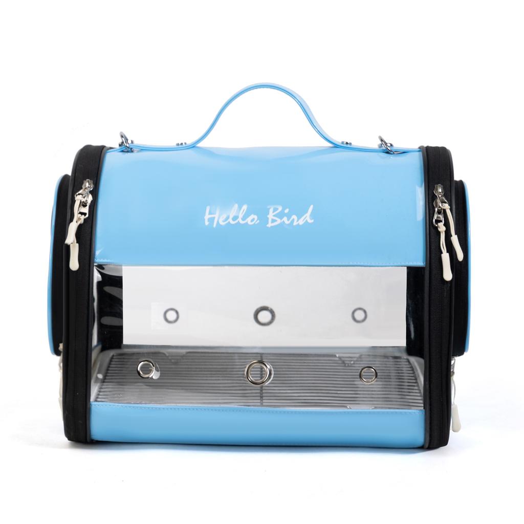 Transparent Bird Carrier Bag for Sun Conure Cockatiel Parakeet Portable Crossbody Shoulder Handbag for Small Pets