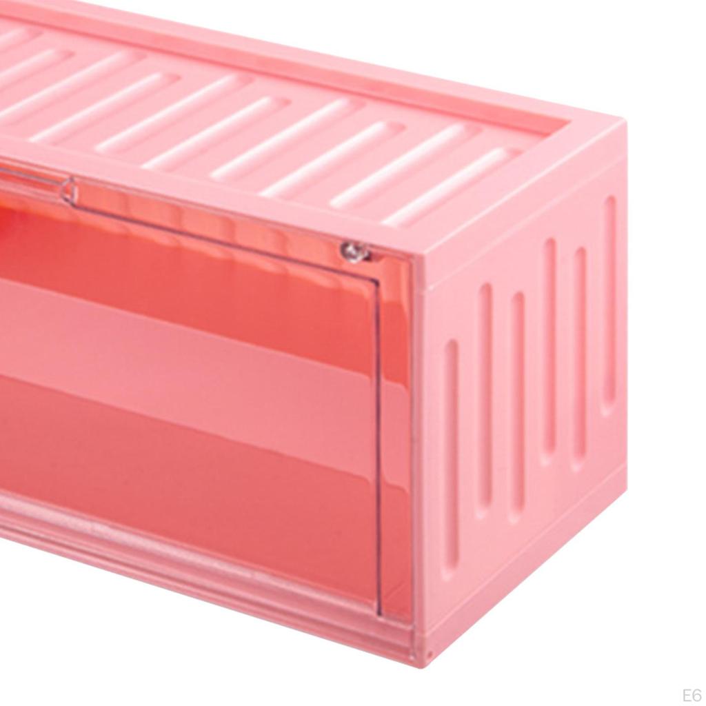 2 Level Figurines Collection Display Case Clear Container for Action Figures