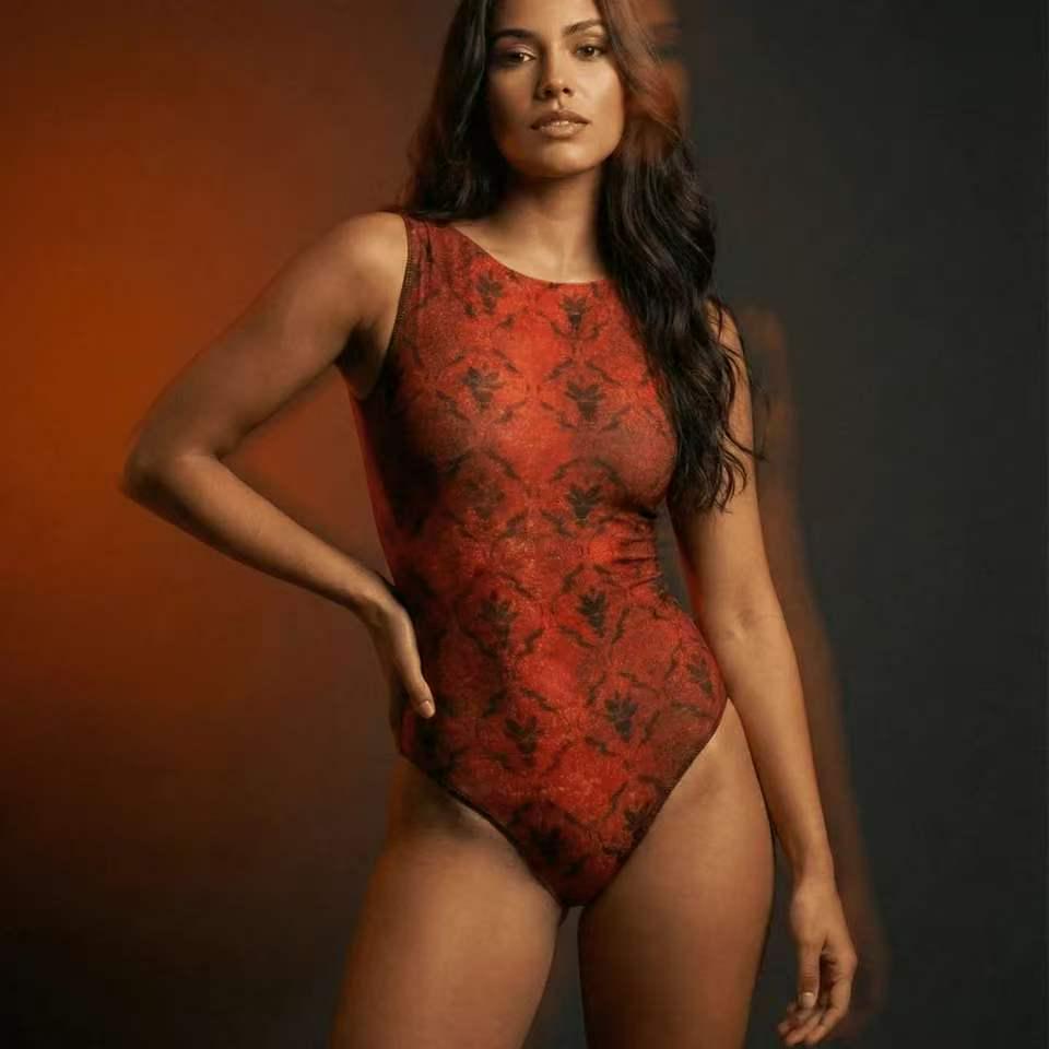 2026 Translucent Night Sky One-Piece Smart Swimsuit (Non-See-Through)