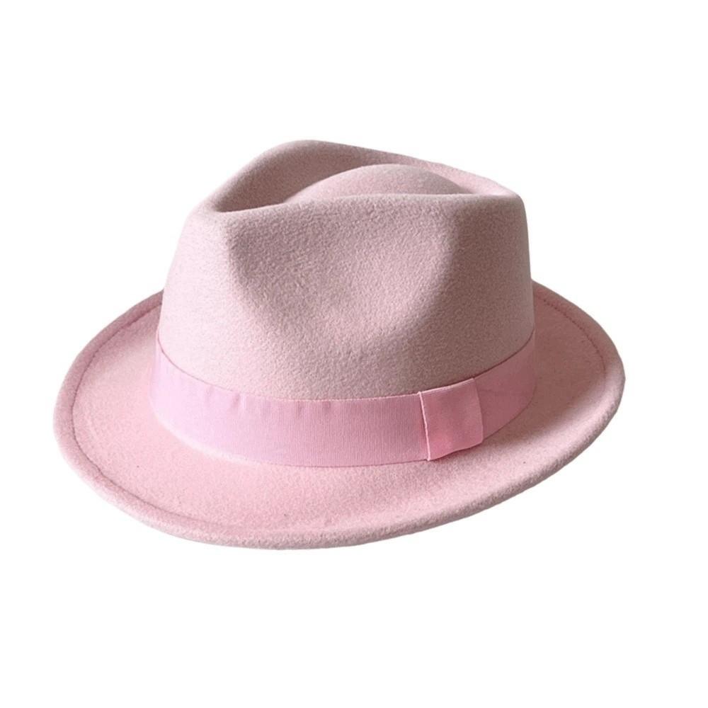 Cappello Fedora Classico Cappello Vintage in Feltro di Lana Cappello da Gentleman Berretto Trilby Uomo / Donna
