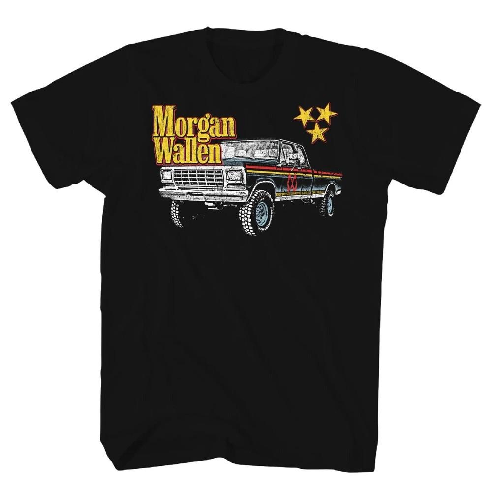 Morgan Wallen Truck T Shirt Mens Country Music Classic Band Tee New Black Unisex T-Shirt M