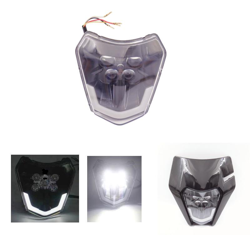 H22 LED Headlight Bulb with E-mark Lens, Daytime Running Light, High/Low Beam for KTM Enduro Motorcycle Modification.