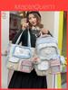 Spring New Student Backpack With Color Block Design And Nylon Material For School Use