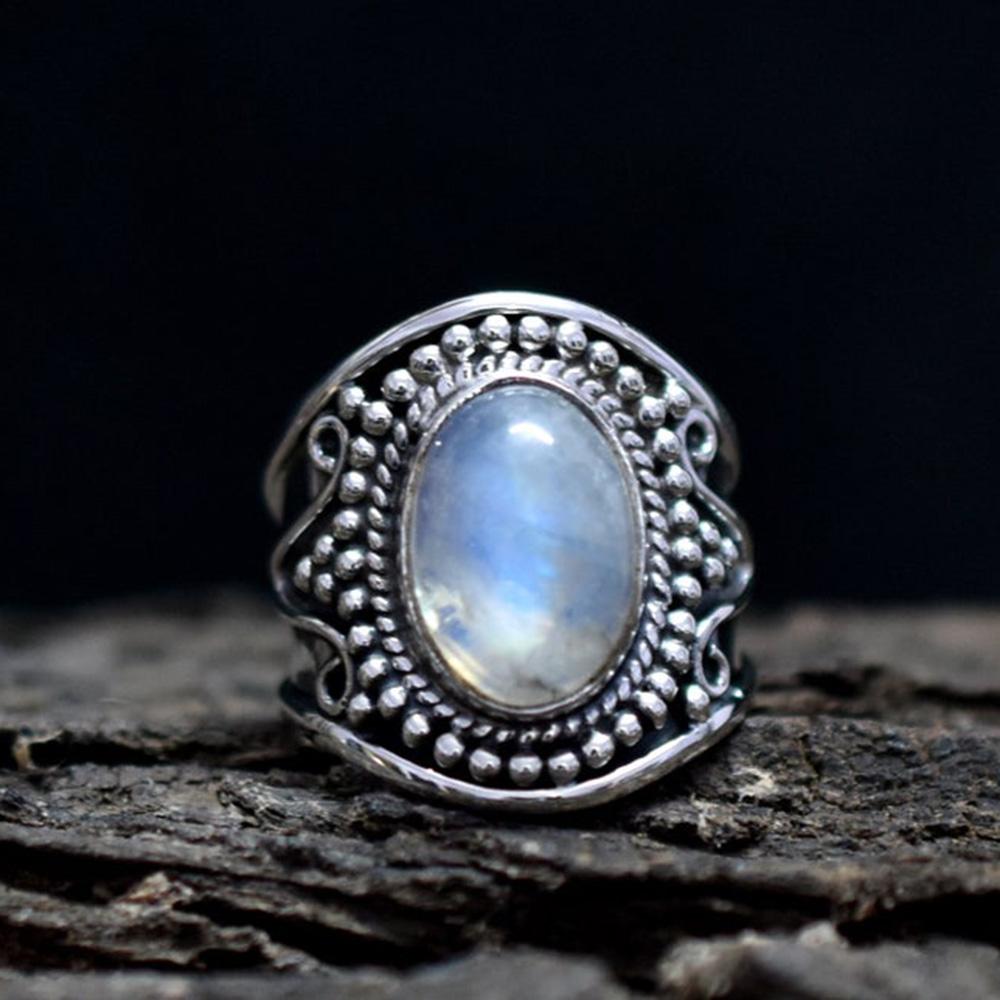 Designer Band Ring, Rainbow Moonstone Ring, 925 Sterling Silver Ring, Handmade Ring, Boho Ring, Gemstone Ring, Events Ring, Women Gift Jewelry