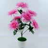 7 Heads /1pcs 55cm golden chrysanthemum branch plastic Artificial flowers flores DIY wedding home decoration plant