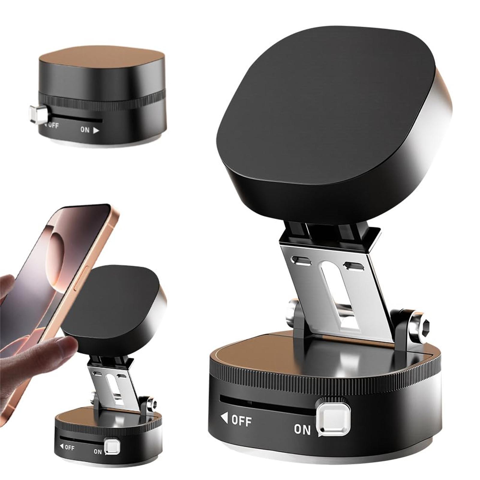 

5 мл Улучшенный Магнитный Вакуумный Держатель для Телефона, Регулируемый на 360° Держатель для Телефона на Присоске для Окна Автомобиля, Держатель для Мобильного Телефона для Автомобилей, Спортзалов, Зеркал One Size чёрный