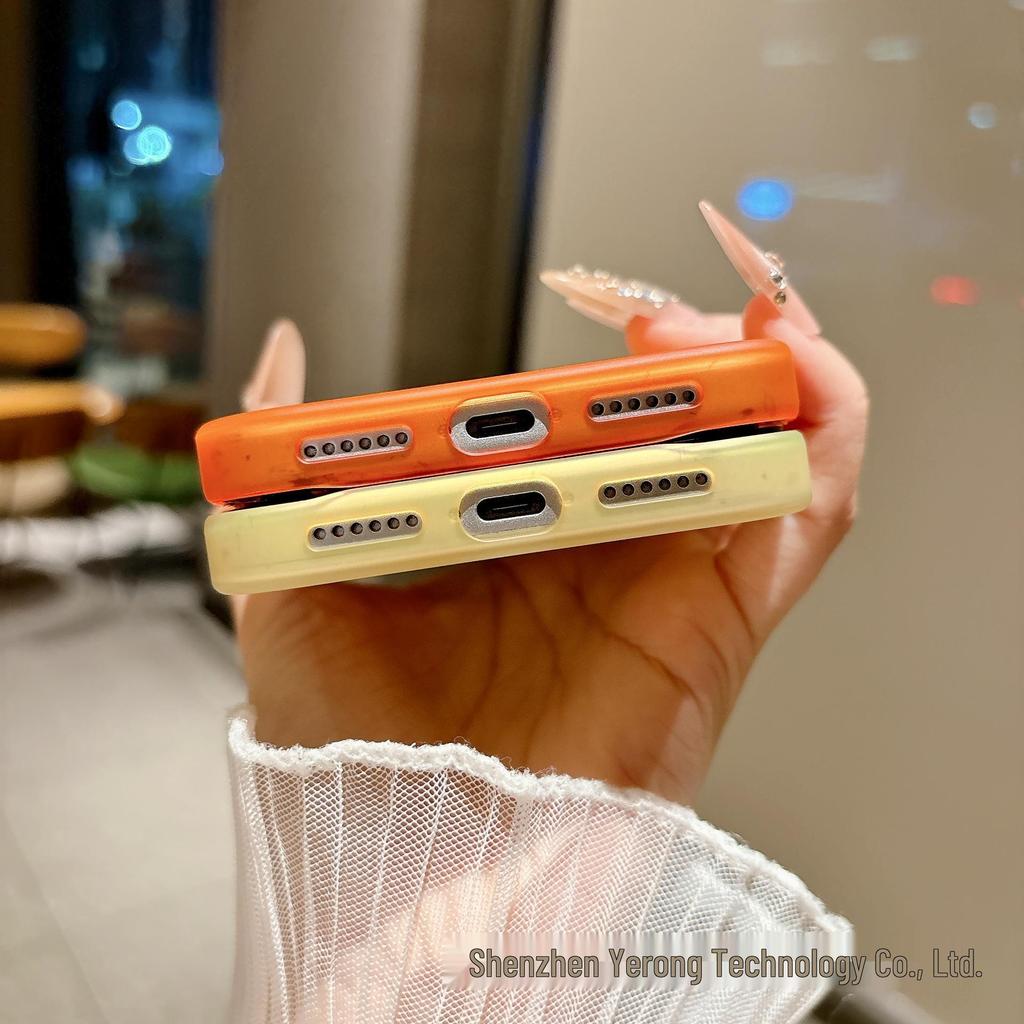 iPhone 17 Pro Max Gradient Magnetic Skin-Feel Matte Protective Case with Metal Frame