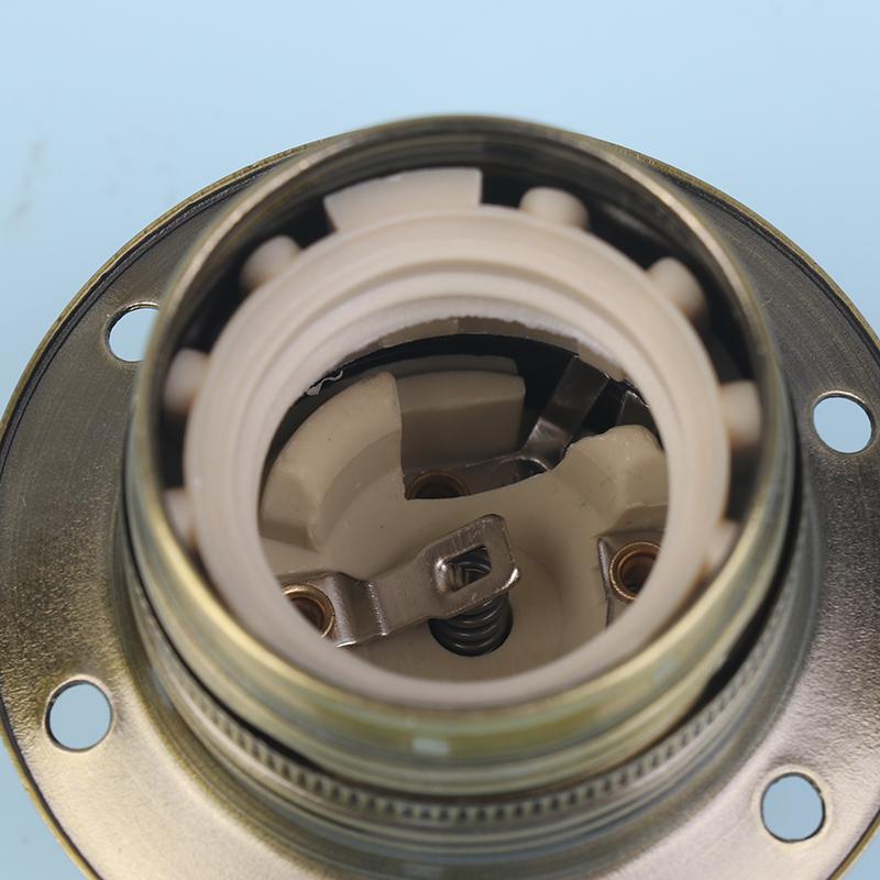 Metal Lamp Holder E27 Polished Vintage Lamp Socket DIY Light Lamp Base Retro Screw Adapter Lampholder For Lighting Fixture