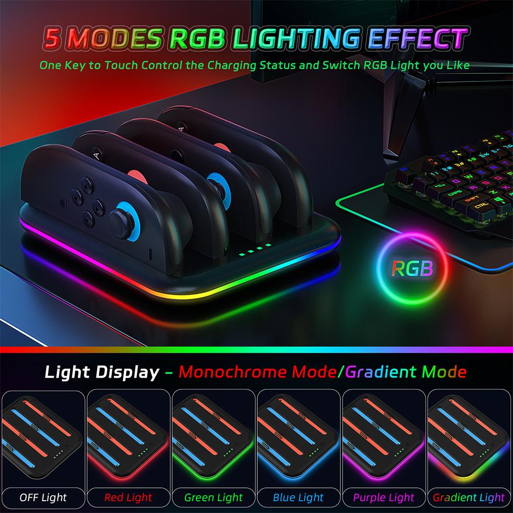 Charging Dock Station for Nintendo for Switch 2 for Joycon Controller Charger Dock Charging Station Charges Up To 4 Controllers