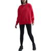 Nike Phnx Flc Os Long Sleeve Crewneck Logo Sweatshirt Women Sweatshirt Red FZ4271-657