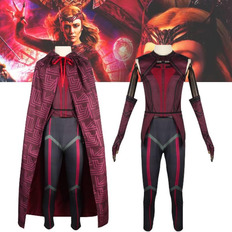 Wyróżnij się z tłumu dzięki zestawowi kostiumów cosplay Wanda Vision Szkarłatna Wiedźma