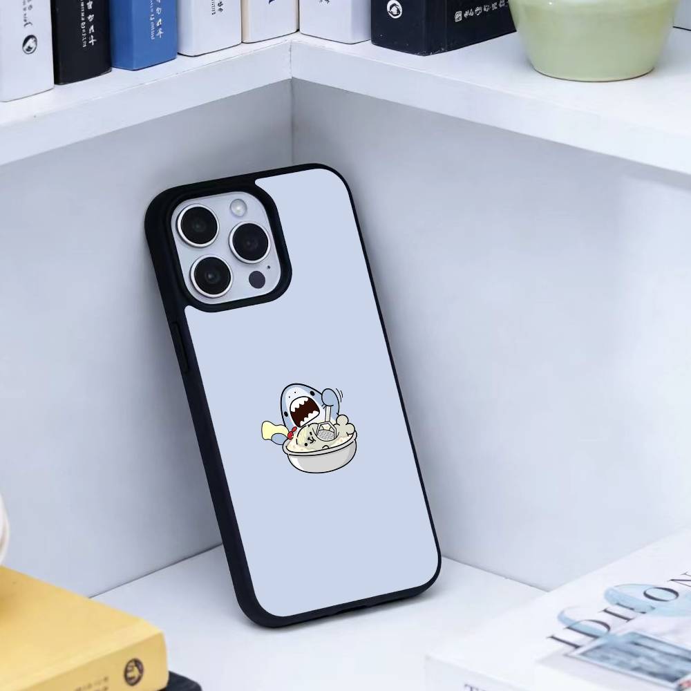 J-Cute Shark Phone Case For iPhone 17,16,15,14,13,Pro,Max,Plus,Magnetic For Magsafe Wireless Charging