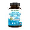 Kalzium, Magnesium, Zink, Vitamin D3, Nahrungsergänzungsmittel, 120 Kapseln