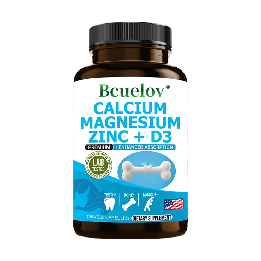 

Calcium, Magnesium, Zinc, Vitamin D3, Dietary Supplement,120 Capsules 120 Capsules