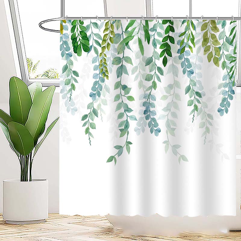 Shower Curtain Waterproof Polyester Bathroom Curtain Bathing Curtains Hotel Household Shower Curtain For Home
