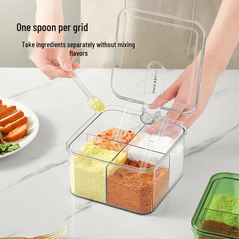 Chahua Mehrfachfach Transparenter Gewürzorganisator