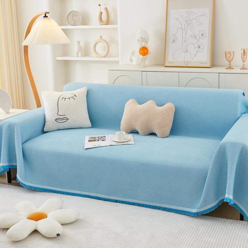 Nordický Ins Styl Potah na pohovku Látkový Potah na pohovku All-inclusive Univerzální Potah Deka Čtyři roční období Odolný proti poškrábání kočkou Polštář na pohovku