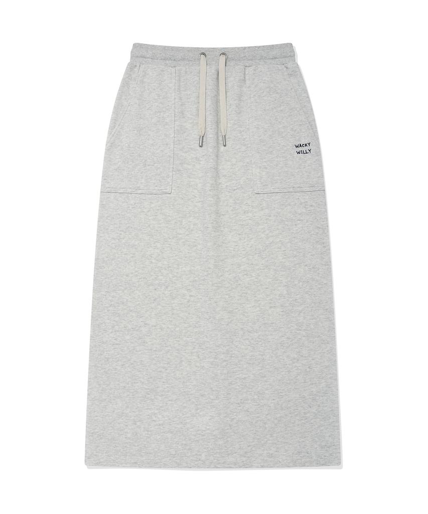WACKY WILLY Women'S Sweat Skirt Oatmeal