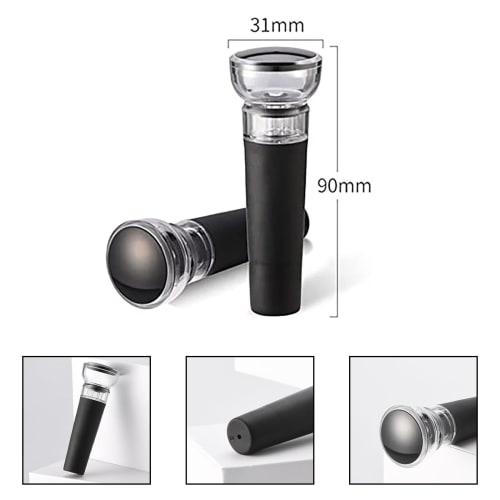 Bottle Stoppers for Bottle Mouths 15-29mm Diameter, Anti-oxidation, Beer, Wine, and More, Pressure Stopper Replacement, Vacuum Pump Included (2 Pieces