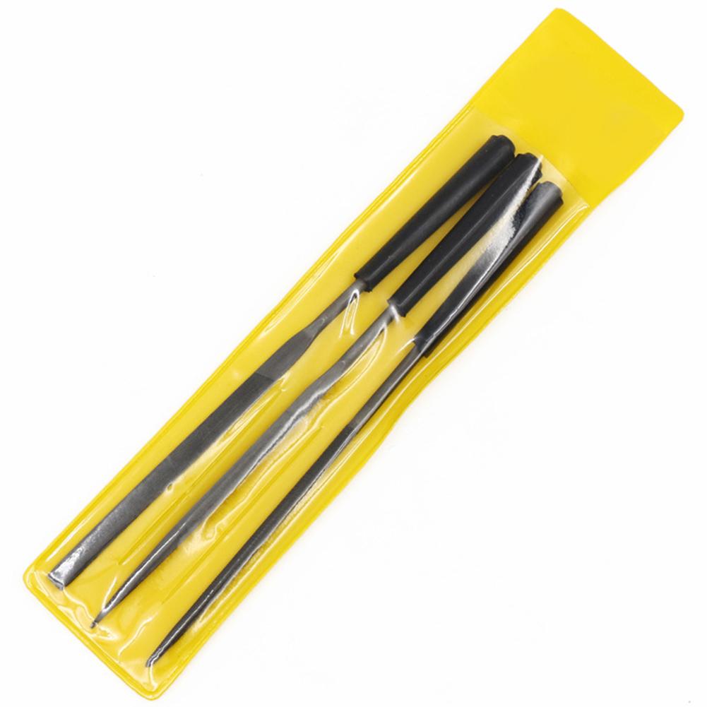 Hand Tools Diamond Files Stone Tile Wood Glass Plastic Flat Nonslip Plastic Round Silver + Black Triangle 3pcs
