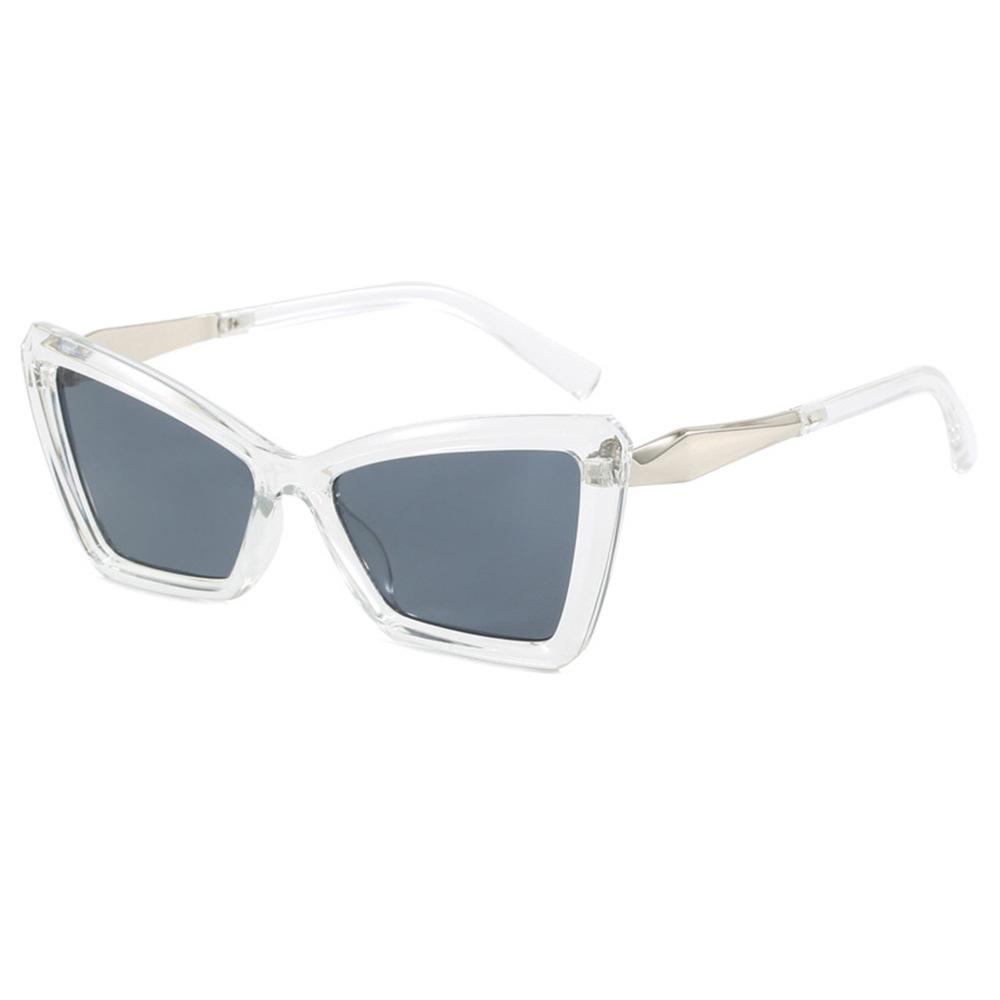 Retro Leopard Print Cat Eye Sunglasses Women Gradient Candy Color UV400 Protection Outdoor Sun Glasses