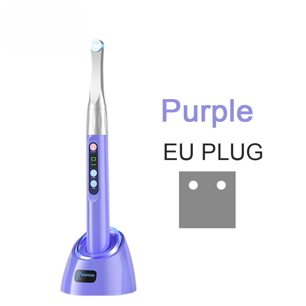 

Стоматологическая полимеризационная лампа Woodpecker iLED 1 секунда Светодиодная полимеризационная лампа Полимеризуемый смолой стоматологический фотополимеризатор Оральная лампа Инструменты стоматолога EU Plug фиолетовый