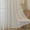 Modern Jacquard Hollow Transparent Sheer Curtains