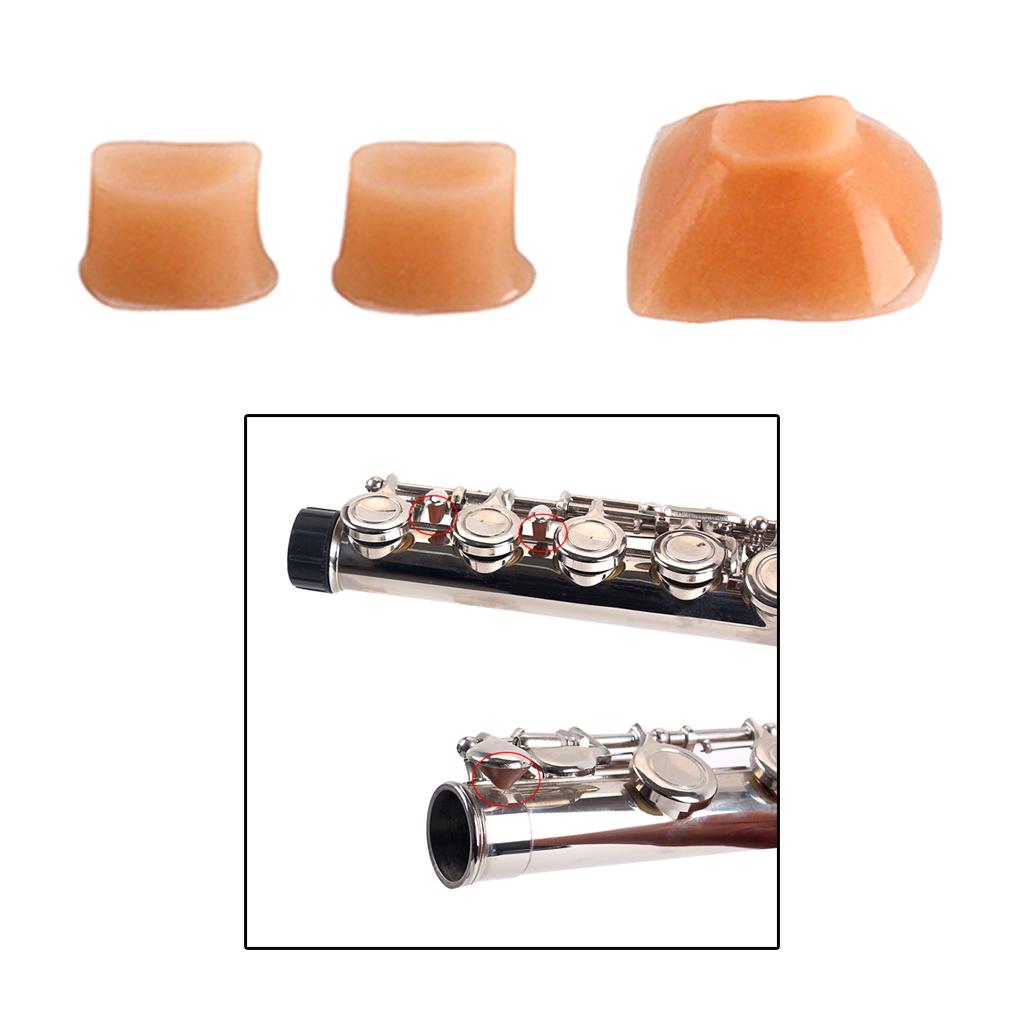 Buy 3pcs/set Brown Rubber Flute Trill Key Bumper Cork at affordable