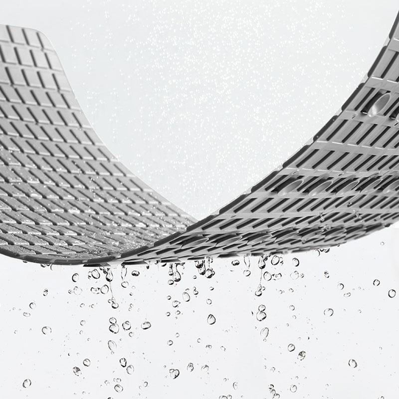 Nordic TPE Bathroom Anti Slip Mat Shower Room Drainable Floor Mat with Suction Cup Soft Interior Decoration Footpad for Toilet