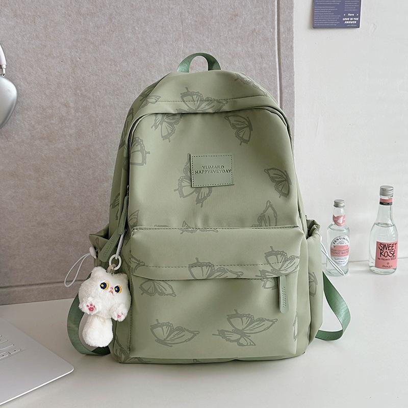 Schoolbagins Wind School Bag Female College Student Japanese Fashion Butterfly High School Student Backpack Female Lightweight Junior High School
