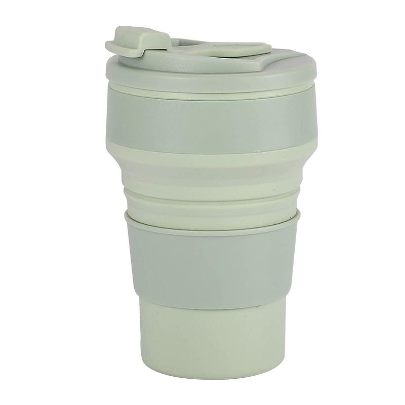 Creative Silicone Folding Cups Outdoor Activity Travel Lightweight Athletic Bottle Gift Mug Coffee Cup with Color Box