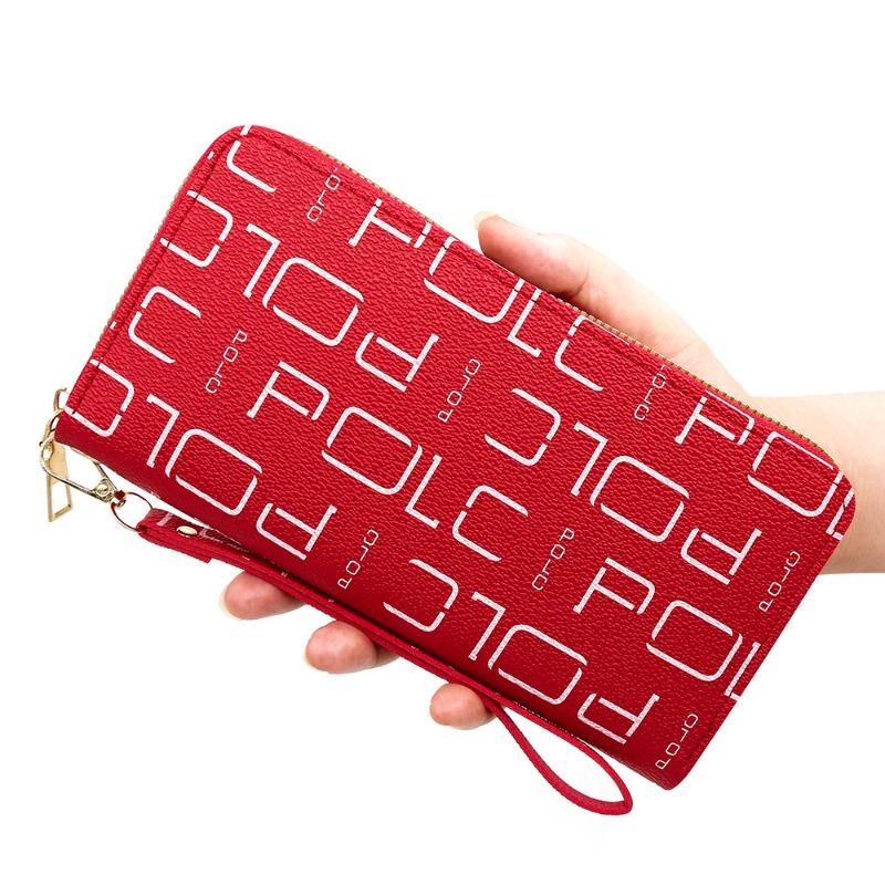 Ladies' Long Wallet Hand-held Bag PU Leather Large Capacity Wallet