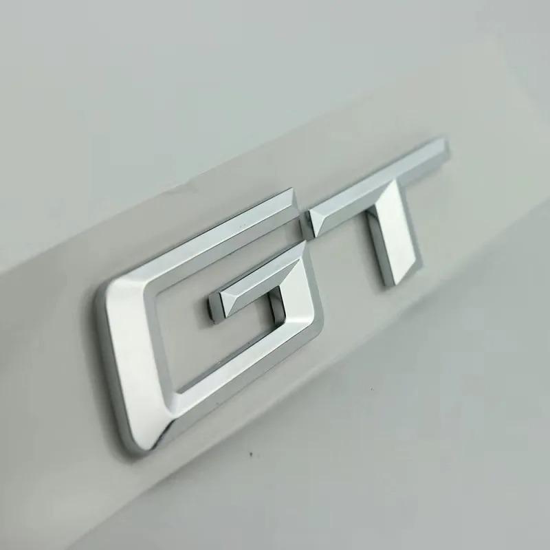 Logo ABS 3D Emblème GT Lettres Badge Autocollant Coffre Arrière de Voiture pour BMW F34 E36 E46 F07 G32 650 535i 630i Série 3 5 6 Accessoires GT
