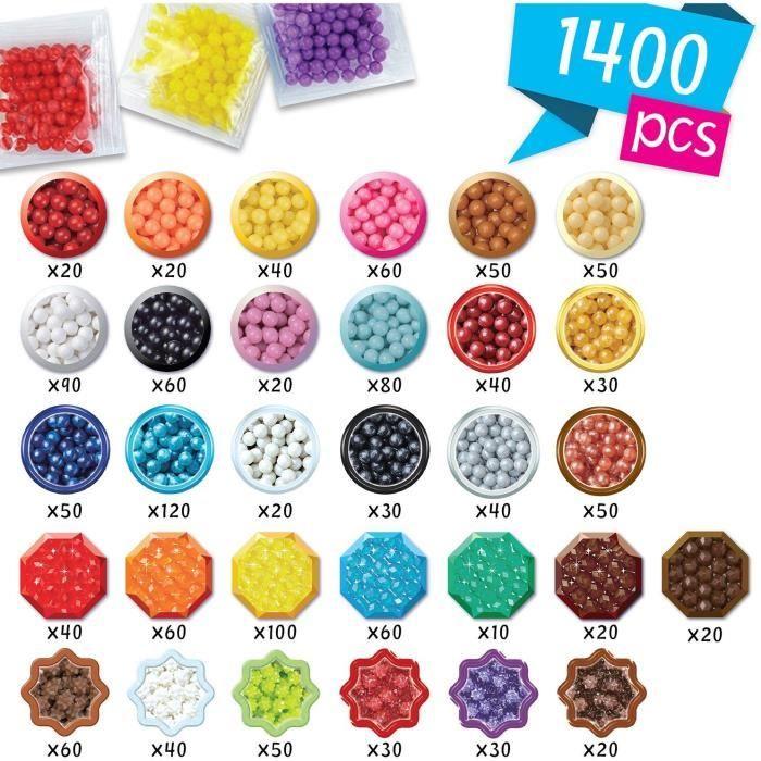 Aquabeads Mes porte-clés et suspensions, Coffret création, perles qui collent avec de l'eau, 35025, dès 4 ans