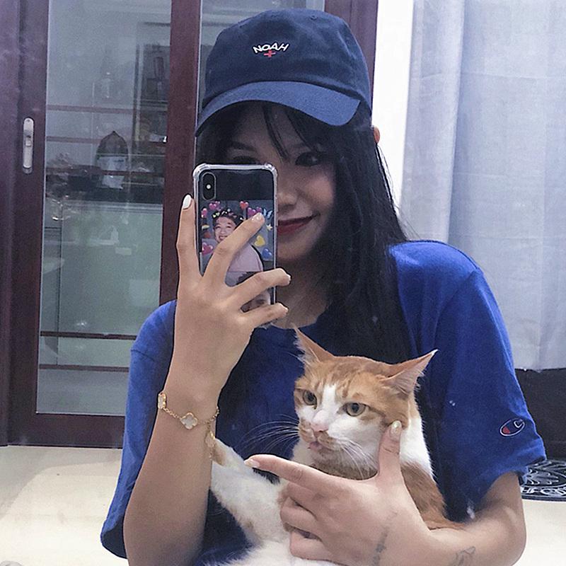 NOAH OG Herren Baseballkappe mit Stickerei und Sonnenschutz - Japanische Trend-Softtop-Entenschnabelmütze für Sonnenschutz im Sommer.