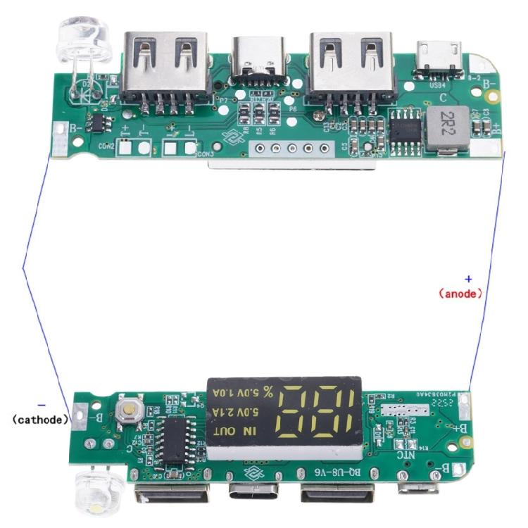 3.7V Dual USB 5V2A Power Bank Motherboard Module DIY Power Bank Mobile Power