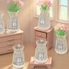 5/10Pcs Miniature Dollhouse Ornament Small Clear Vase Model Resin Craft Figurine Fairy Garden Decor Diy Accessory