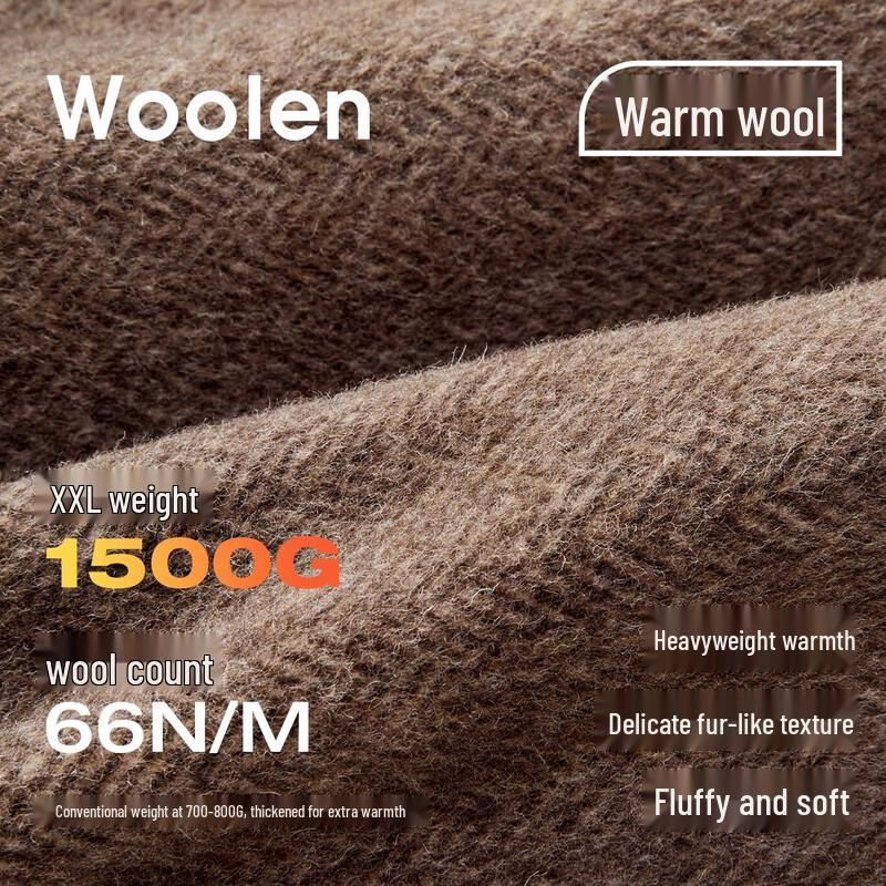 NVG·YOUNG Men's Warm Wool Blend Barn Jacket