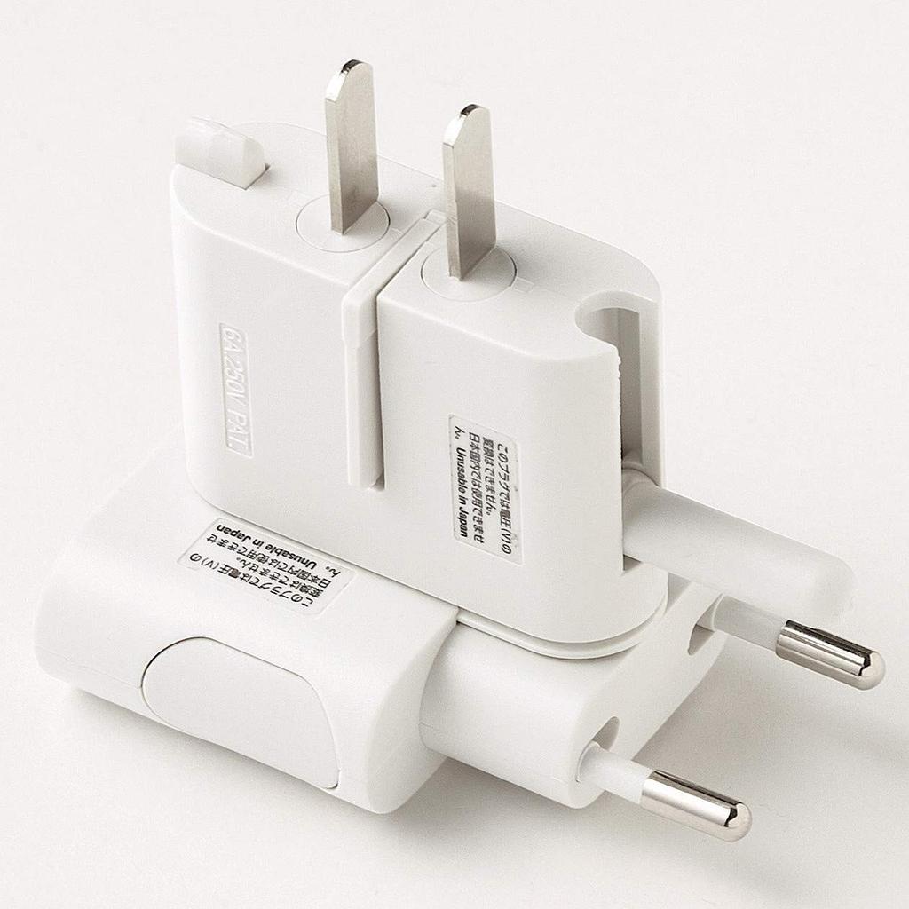 MUJI Travel Plug 18365739 Adapter, White,