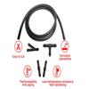 Windshield Wiper Washer Nozzle Hose With Connector Kit T Y I 3 Types Joint Windscreen Spray Jet Water Hose Fluid Tube Joiner