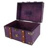 Vintage Treasure Chest Box 8.54x5.91x5.12in Wooden Retro Jewelry Storage Box Versatile Decorative Treasure Box for Home Bedroom