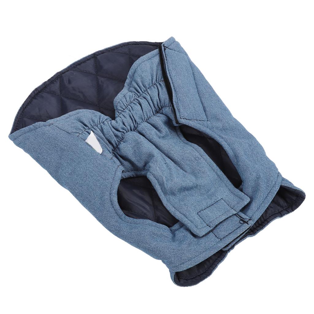 Dog Winter Vest Warm Polyester Cotton Padded Pet Sleeveless Coat for Chihuahua Poodles French Bulldog Pomeranian Denim