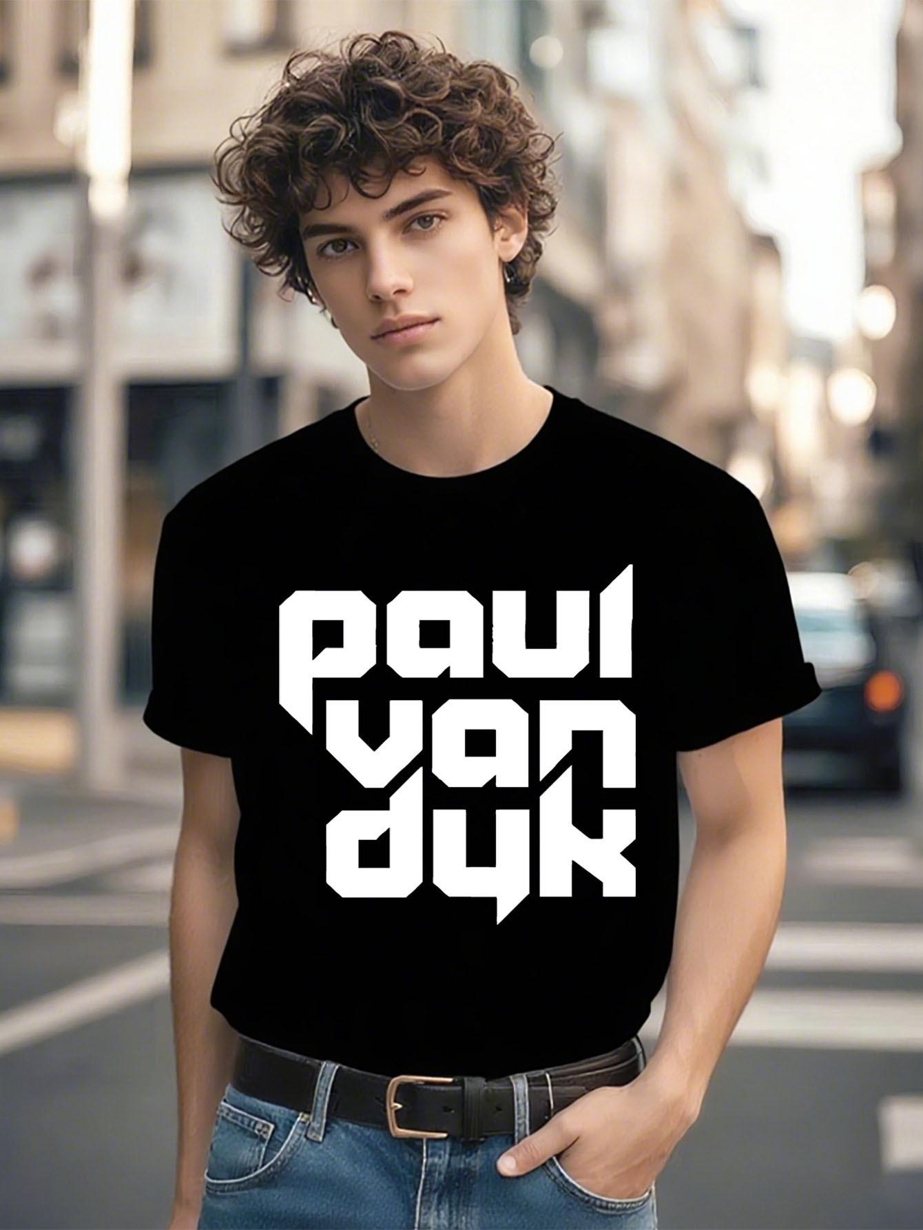 Paul Van Dyk Inspired Graphic T-shirt - Bold Typography Tee XXL