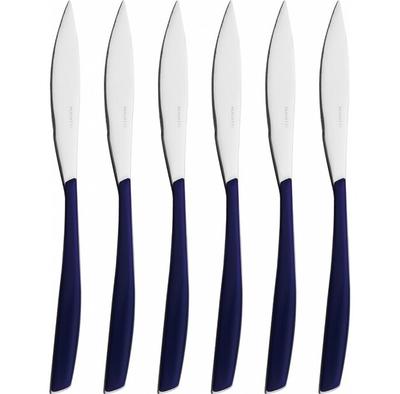 Glamour Steak Knife Set, Dark Blue, 6 Pcs (GLBU-021F35/6)